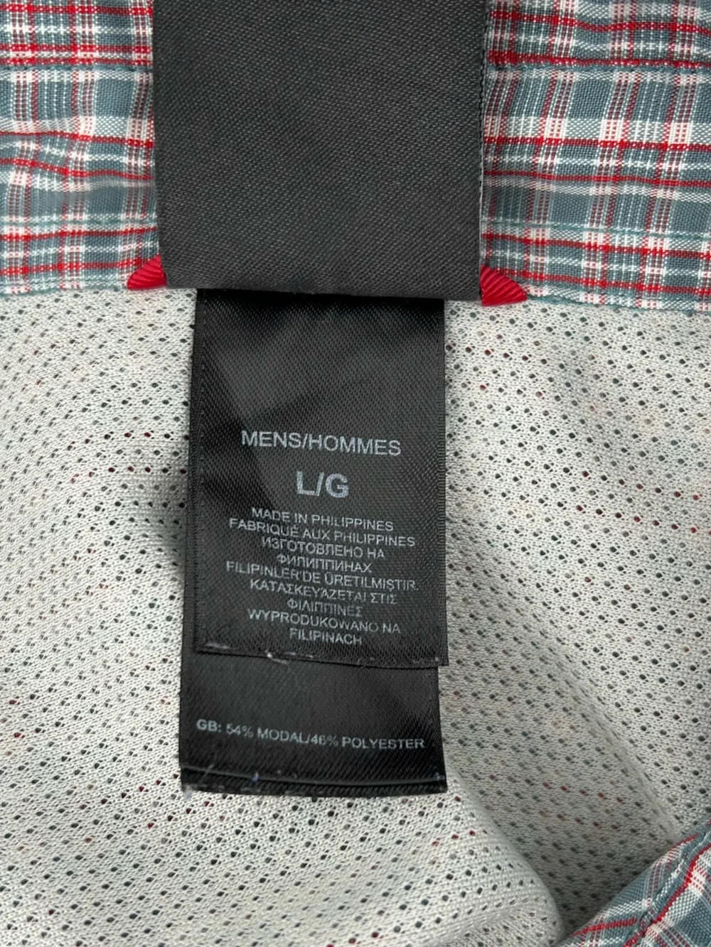 The North Face Short-Sleeve Plaid Button-Up Shirt - Red and Blue